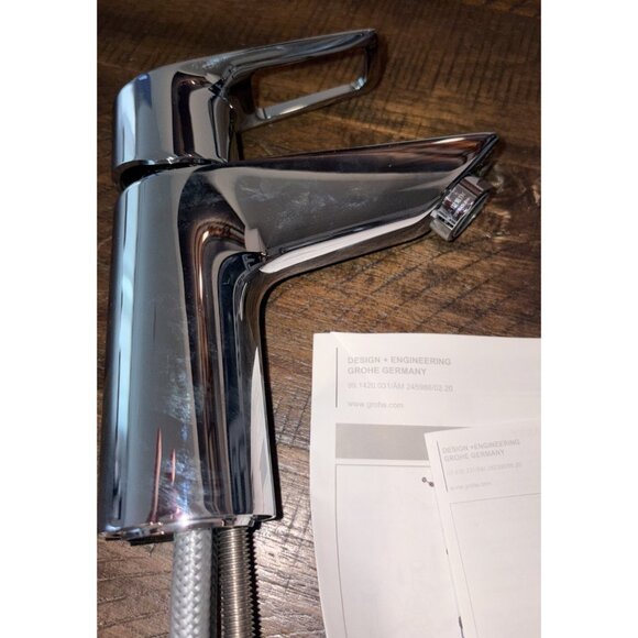 NEW! Grohe Bauloop Single Handle With Hole 40545 DÜSSELDORF CHROME W/BOX - Picture 4 of 12